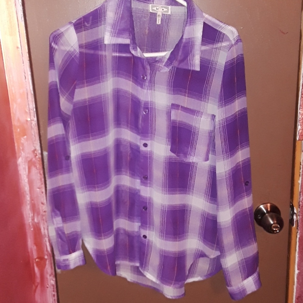 Sheer button down